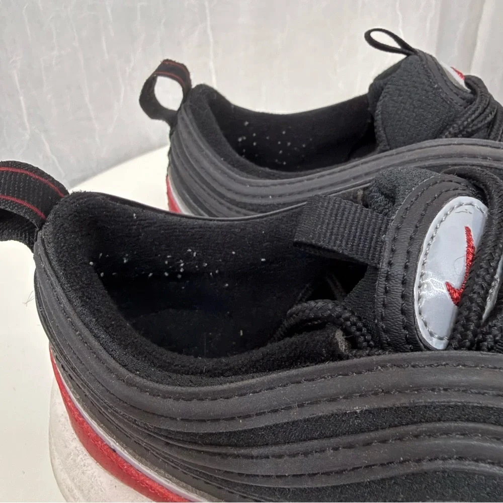NIKE Air Max 97 SE GS 'Black Varsity Red' - Picture 4 of 13